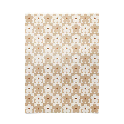 Iveta Abolina Daisy Check Poster