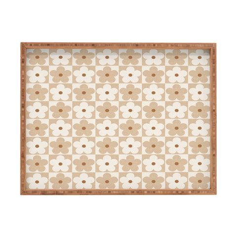 Iveta Abolina Daisy Check Rectangular Tray