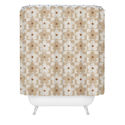Iveta Abolina Daisy Check Shower Curtain