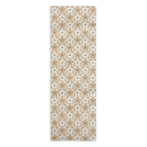 Iveta Abolina Daisy Check Yoga Towel