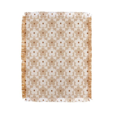 Iveta Abolina Daisy Check Throw Blanket