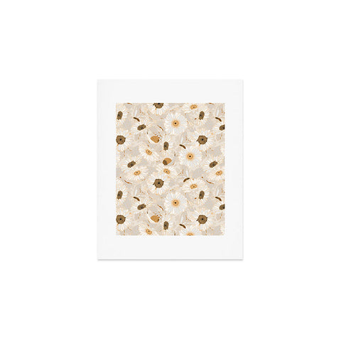 Iveta Abolina Daisy Garden Cream Art Print