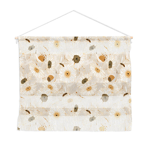 Iveta Abolina Daisy Garden Cream Wall Hanging Landscape