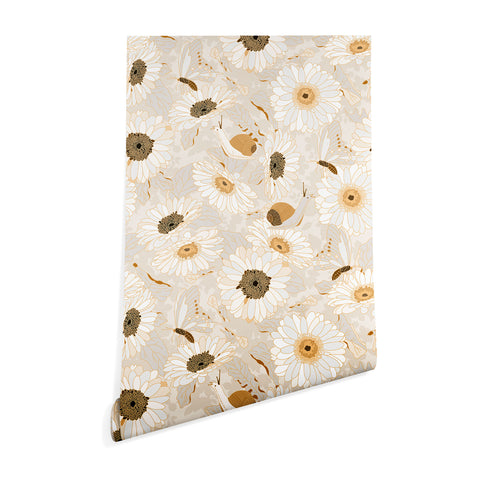 Iveta Abolina Daisy Garden Cream Wallpaper