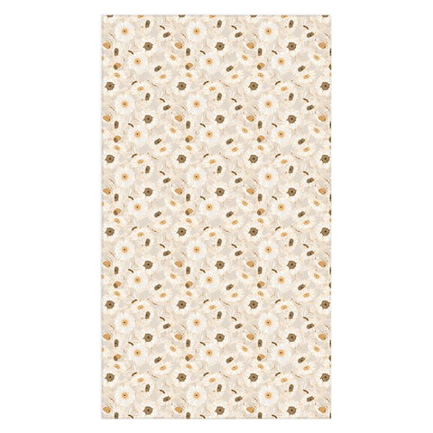 Iveta Abolina Daisy Garden Cream Tablecloth