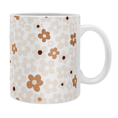 Iveta Abolina Daisy Meadow White Coffee Mug