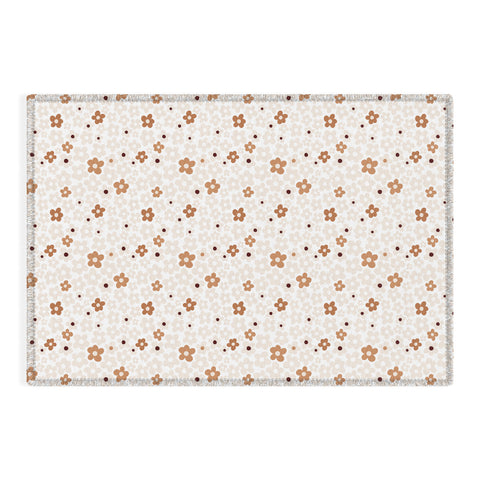 Iveta Abolina Daisy Meadow White Outdoor Rug