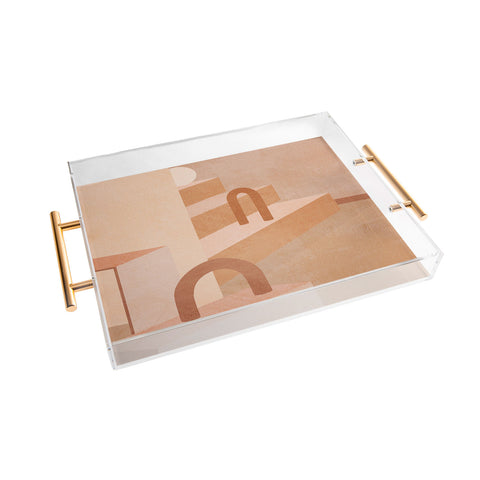 Iveta Abolina Delicious Terracotta Curves I Acrylic Tray