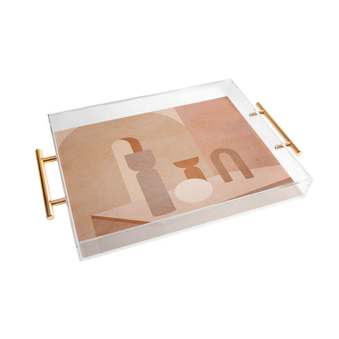 Iveta Abolina Delicious Terracotta Curves II Acrylic Tray