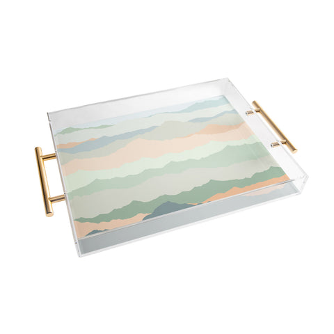 Iveta Abolina Desert Sage Dunes Acrylic Tray