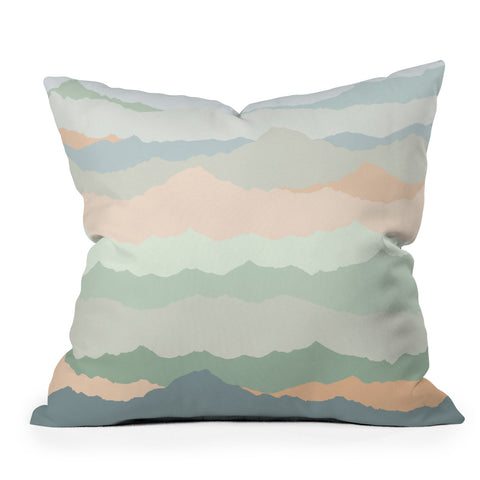 Iveta Abolina Desert Sage Dunes Outdoor Throw Pillow