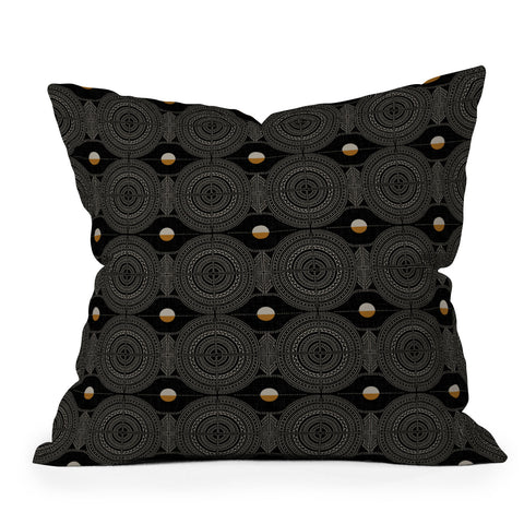 Iveta Abolina Dontae Dark Outdoor Throw Pillow