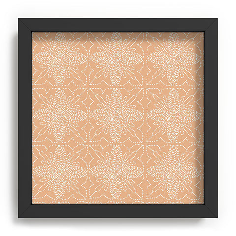 Iveta Abolina Dotted Tile Coral Recessed Framing Square