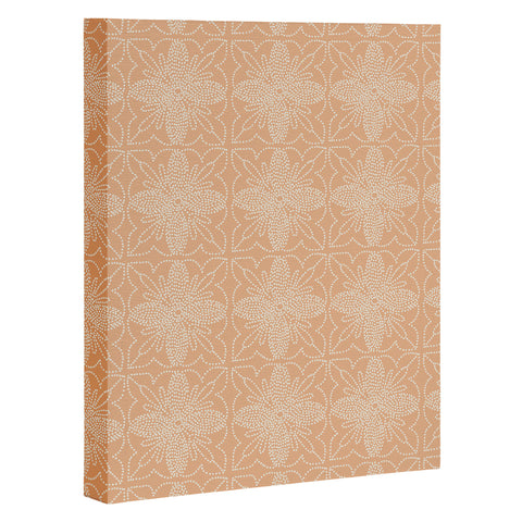 Iveta Abolina Dotted Tile Coral Art Canvas