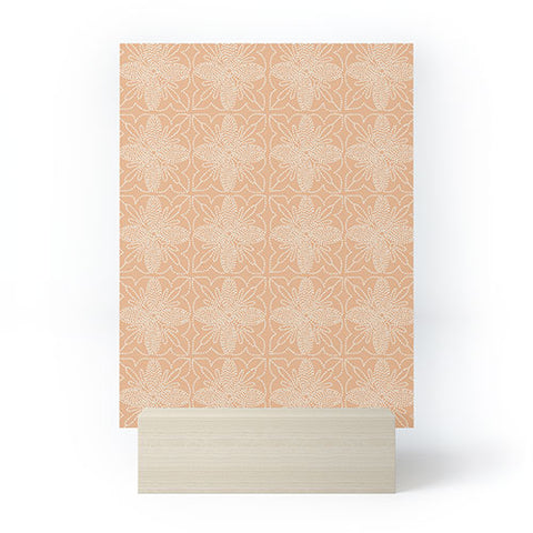 Iveta Abolina Dotted Tile Coral Mini Art Print