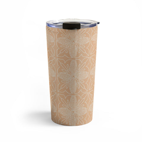 Iveta Abolina Dotted Tile Coral Travel Mug