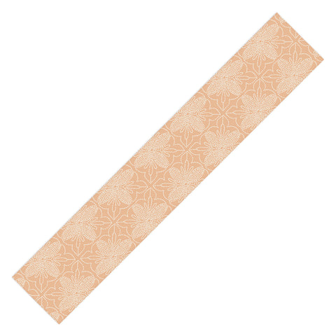 Iveta Abolina Dotted Tile Coral Table Runner