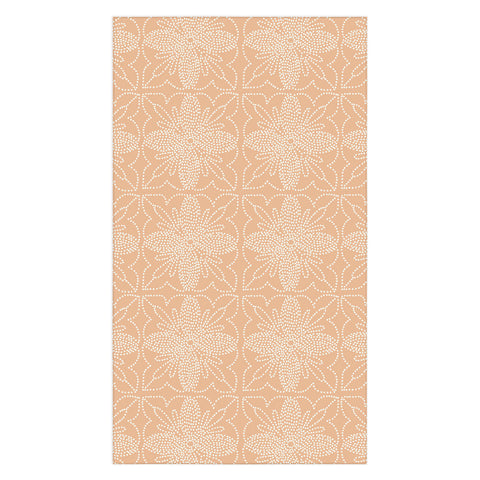 Iveta Abolina Dotted Tile Coral Tablecloth