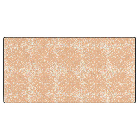 Iveta Abolina Dotted Tile Coral Desk Mat