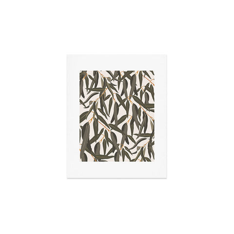 Iveta Abolina Eucalyptus Leaves Cream Art Print