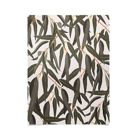 Iveta Abolina Eucalyptus Leaves Cream Poster