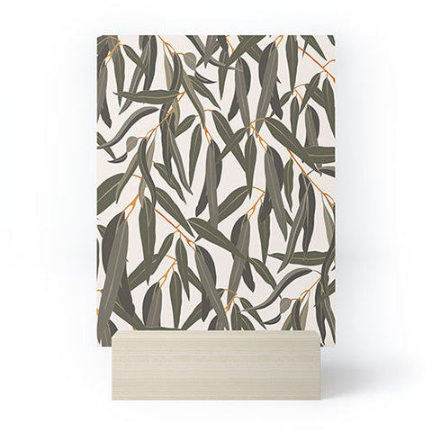 Iveta Abolina Eucalyptus Leaves Cream Mini Art Print
