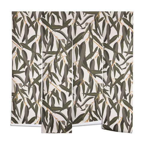 Iveta Abolina Eucalyptus Leaves Cream Wall Mural