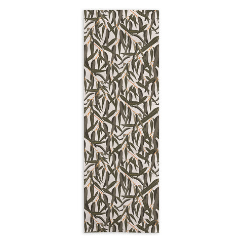 Iveta Abolina Eucalyptus Leaves Cream Yoga Towel