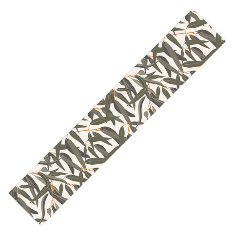 Iveta Abolina Eucalyptus Leaves Cream Table Runner