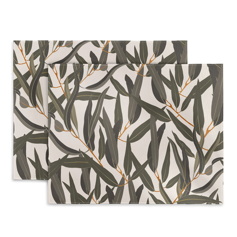 Iveta Abolina Eucalyptus Leaves Cream Placemat