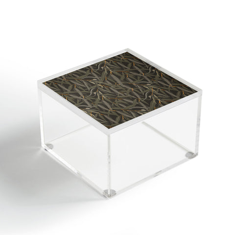 Iveta Abolina Eucalyptus Leaves Deep Olive Acrylic Box