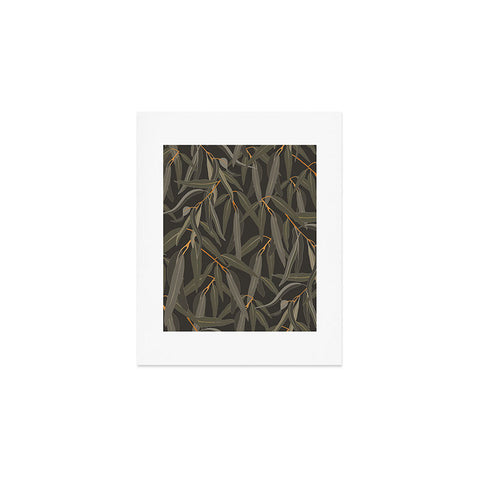 Iveta Abolina Eucalyptus Leaves Deep Olive Art Print