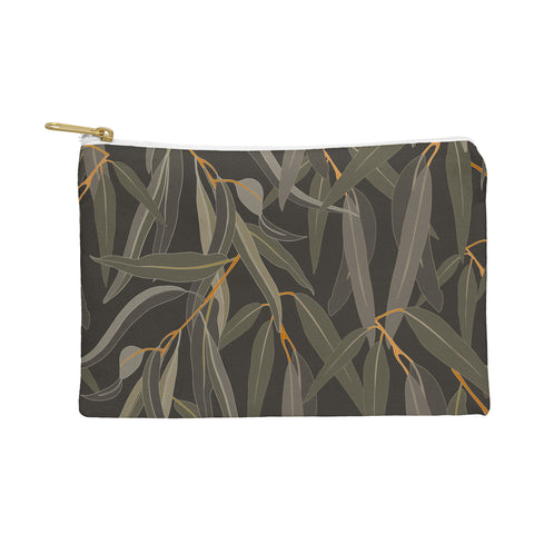 Iveta Abolina Eucalyptus Leaves Deep Olive Pouch