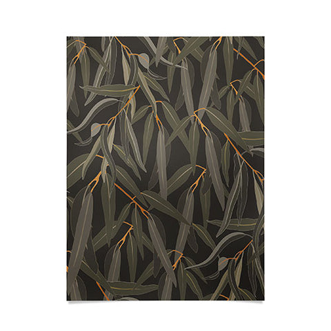 Iveta Abolina Eucalyptus Leaves Deep Olive Poster