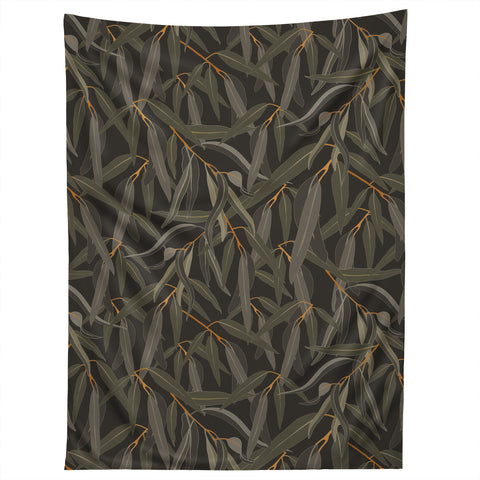 Iveta Abolina Eucalyptus Leaves Deep Olive Tapestry