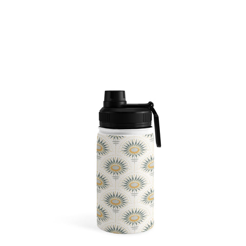 Iveta Abolina Fan Floral Teal Water Bottle