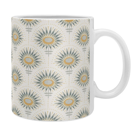Iveta Abolina Fan Floral Teal Coffee Mug