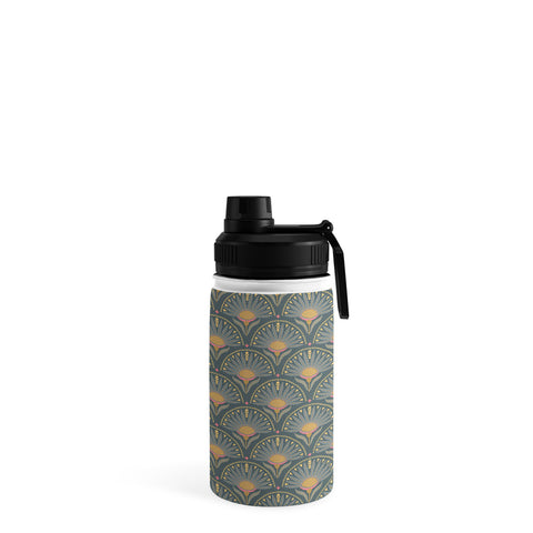 Iveta Abolina Fan Florals Green Water Bottle