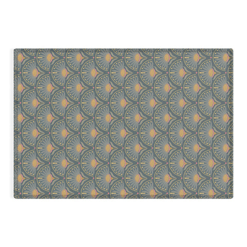 Iveta Abolina Fan Florals Green Outdoor Rug