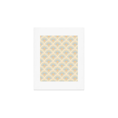 Iveta Abolina Fan Florals Yellow Art Print