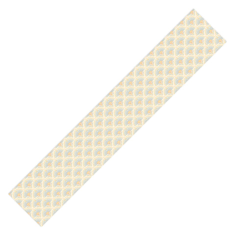 Iveta Abolina Fan Florals Yellow Table Runner