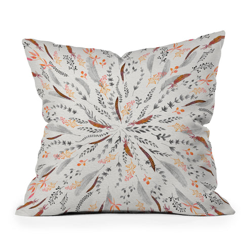 Iveta Abolina Feather Roll Outdoor Throw Pillow