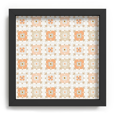 Iveta Abolina Floral Crochet Recessed Framing Square