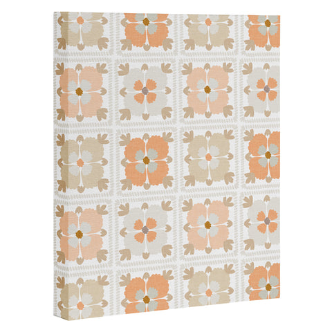 Iveta Abolina Floral Crochet Art Canvas