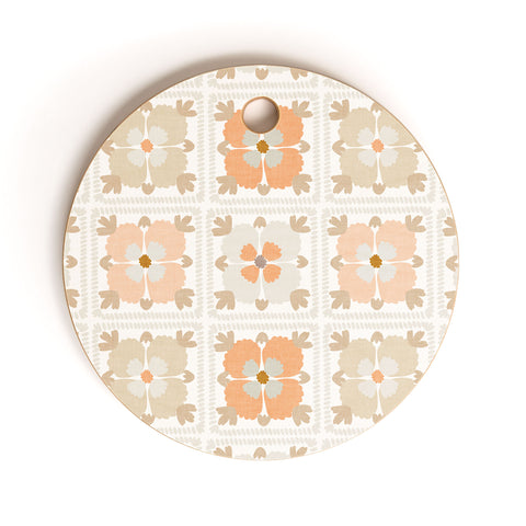 Iveta Abolina Floral Crochet Cutting Board Round