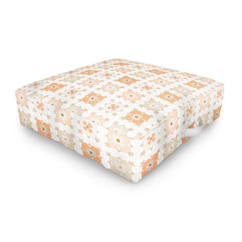 Iveta Abolina Floral Crochet Outdoor Floor Cushion