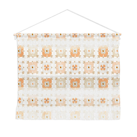 Iveta Abolina Floral Crochet Wall Hanging Landscape