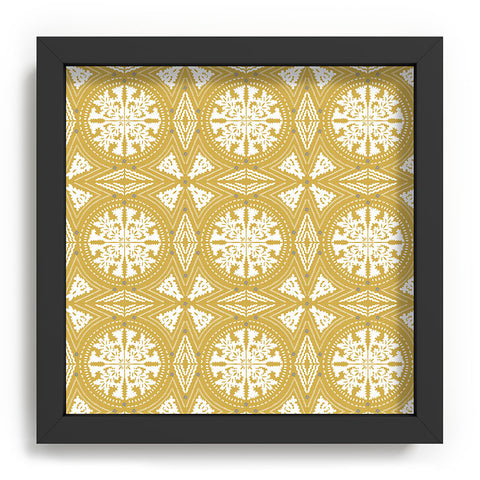 Iveta Abolina Floral Dijon Light Recessed Framing Square