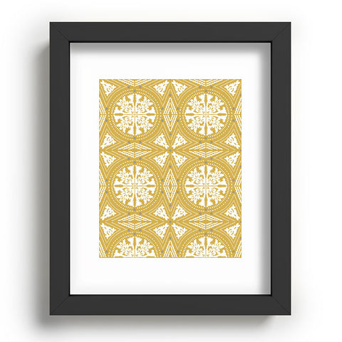 Iveta Abolina Floral Dijon Light Recessed Framing Rectangle
