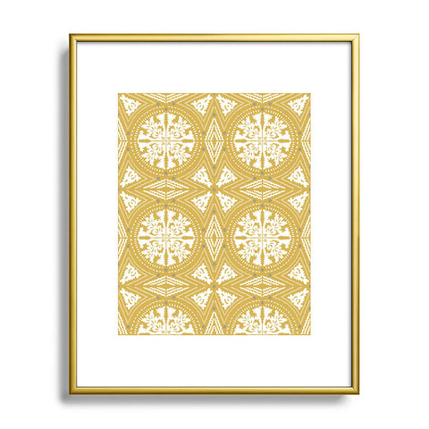 Iveta Abolina Floral Dijon Light Metal Framed Art Print